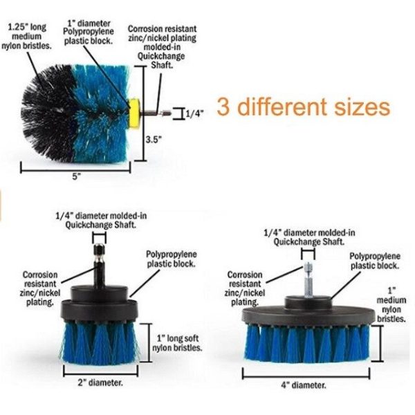 Power Scrubber Brush Set for Bathroom Car | Drill Scrubber Brush - Image 7