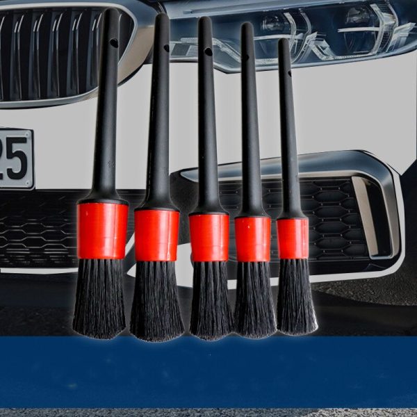 5Pcs Soft Detailing Brush Car Cleaning Detailing Set Automotive Detailing For Car Cleaning Dirt Dust Clean Brush - Image 3