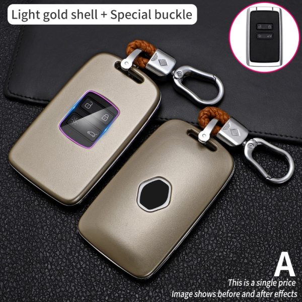 Car Key Case For Renault Koleos Kadjar Scenic Megane Sandero Espace Clio Captur Kangoo  Laguna Talisman Twingo Carbon Fibe Cover - Image 3