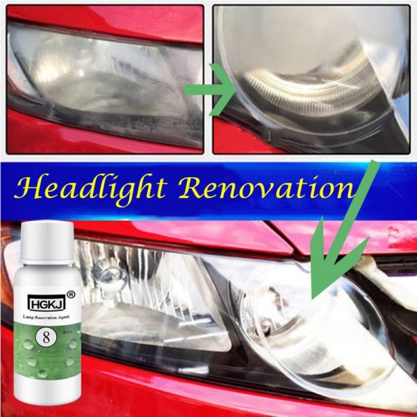 20/50ML HGKJ-8 Car Headlight Cleaning Fluid Repair Refurbishment Fluid Detergent Car Light Cleaner - Image 3
