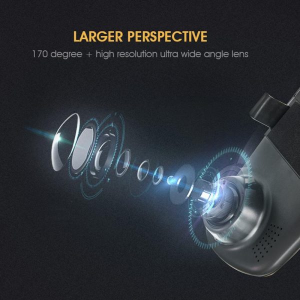 ANLUD Car Camera DVR Dual Lens Dash Cam Rear View Mirror Auto Video Recorder GPS Detector - Image 3