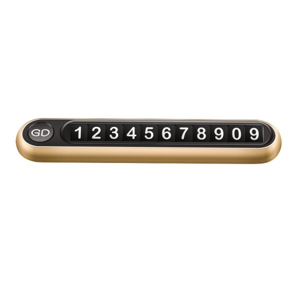 Parking Plate Button-Type Parking Number Plate Aluminum Alloy Temporary Parking Card Original Gift Moving License Plate - Image 8