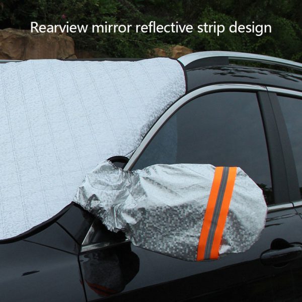 Car Snow Block Front Windshield Cover Anti-Frost Anti-Freeze Sunshade Shade Winter Snow Block Auto Supplies Sunshad - Image 3
