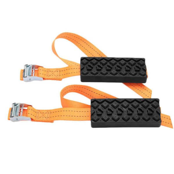 Vehemo Tire Chain Strap Snow Chain 2PCS Rubber Nylon Anti-Skid Wheel Automobile Saloon Car Belt - Image 4