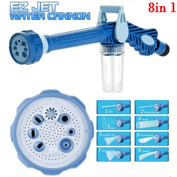 8 Nozzle Ez Jet Water Soap Cannon Dispenser Pump Spray Gun Car Washer US - Image 2