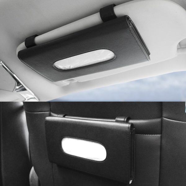 1 Pcs Car Tissue Box Towel Sets Car Sun Visor Tissue Box Holder Auto Interior Storage Decoration for BMW Car Accessories - Image 3