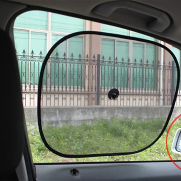 2Pcs/Set 44*37cm Black Car Sun Shade Side Rear Car Window Sunshade Cover sun protectAuto Accessories parasole auto parasol coche - Image 4