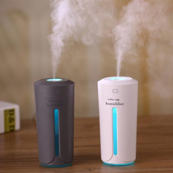 Color Cup USB Air Humidifier for Home Car Ultrasonic Mini Aroma Diffuser Air Purifier with LED Lights - Image 5