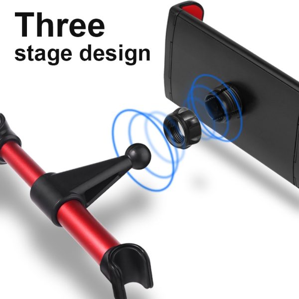 4-11.5inch Car Back Seat Phone Holder Tablet Mobile Phone Holder Universal Car Headrest Holder 360 Rotatable Stand Support - Image 3