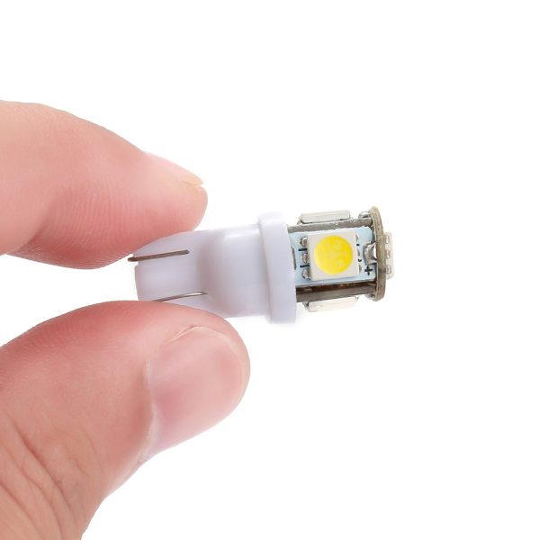 10PCS Led Car DC 12v Lampada Light T10 5050 Super White 194 168 w5w T10 Led Parking Bulb Auto Wedge Clearance Lamp - Image 3