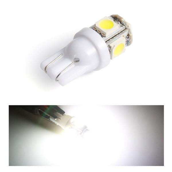 10PCS Led Car DC 12v Lampada Light T10 5050 Super White 194 168 w5w T10 Led Parking Bulb Auto Wedge Clearance Lamp - Image 4