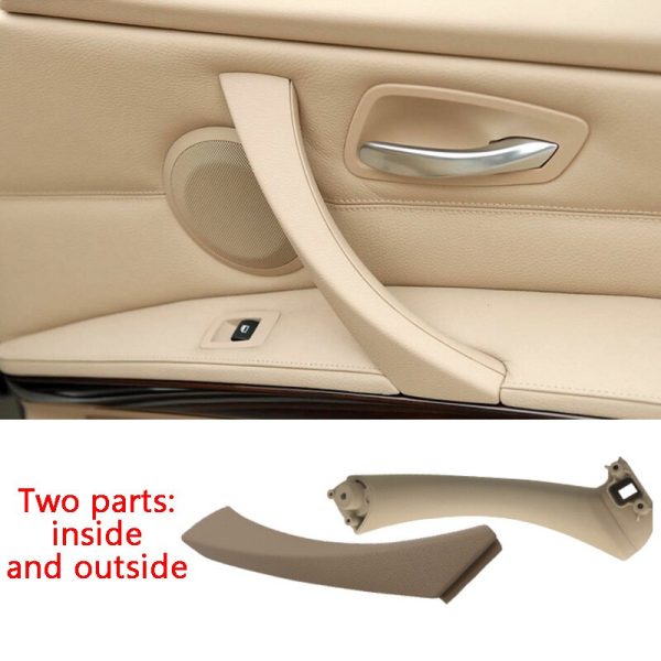 Car Inner Handle Interior Door Panel Pull Trim Cover Gray Beige Black left Right For BMW 3 series E90 E91 316 318 320 325 328 - Image 3