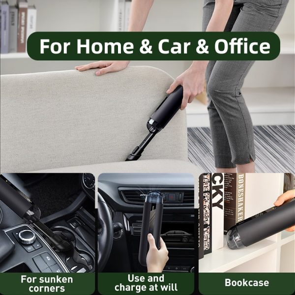 Baseus A2 Car Vacuum Cleaner Mini Handheld Auto Vacuum Cleaner with 5000Pa Powerful Suction For Home & Car & Office - Image 4