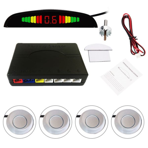 Car Auto Parktronic LED Parking Radar With 4 Parking Sensors Backup Car Parking Radar Monitor Detector System Backlight Display - Image 4