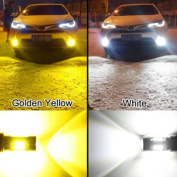 2Pcs H8 H11 Led HB4 9006 HB3 9005 Fog Lights Bulb 3030SMD 1200LM 6000K White Car Driving Running Lamp Auto Leds Light 12V 24V - Image 4