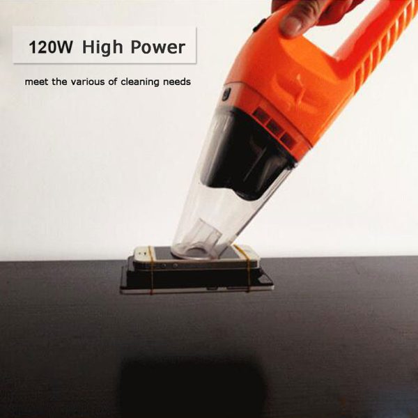 Car Vacuum Cleaner 120W Portable Handheld Vacuum Cleaner Wet and Dry Dual Use Car Vacuum Aspirateur Voiture 12V - Image 2