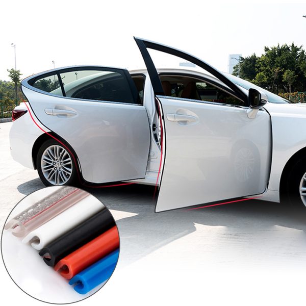 Open The Door Car Anti Collision Auto Door Collision Avoidance Stick Rubber Strip Decoration Stickers Car Accessories