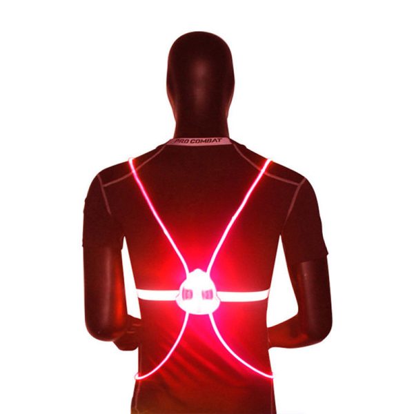 360 Reflective LED Flash Driving Vest High Visibility Night Running Cycling Riding Outdoor Activities Light Up Safety Bike Vest - Image 5