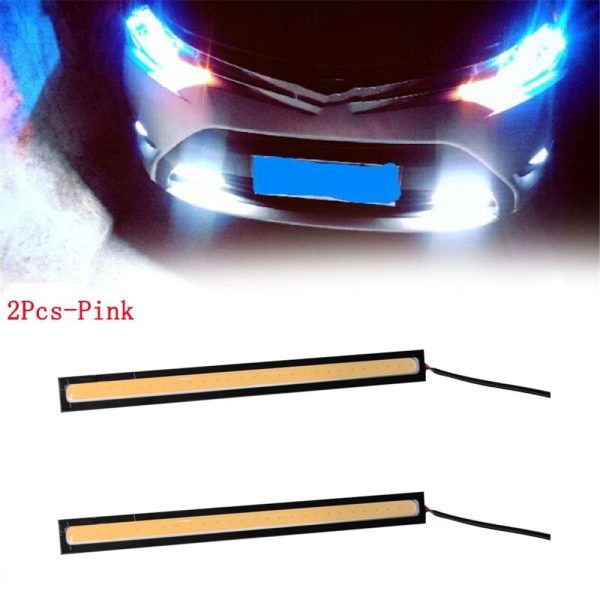 4/2Pcs 17CM Universal Car COB LED Strip Car Running Fog Lamp Driving Strip Light Waterproof 10-16V Flexible Led Strip Accessorie - Image 9
