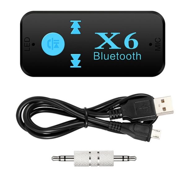 X6 Bluetooth Transmitter Aux Usb Car Play Music Receiver Adapter 5.0 mm  Bluetooth Adapter  MP3 Music Adapter For car player - Image 6