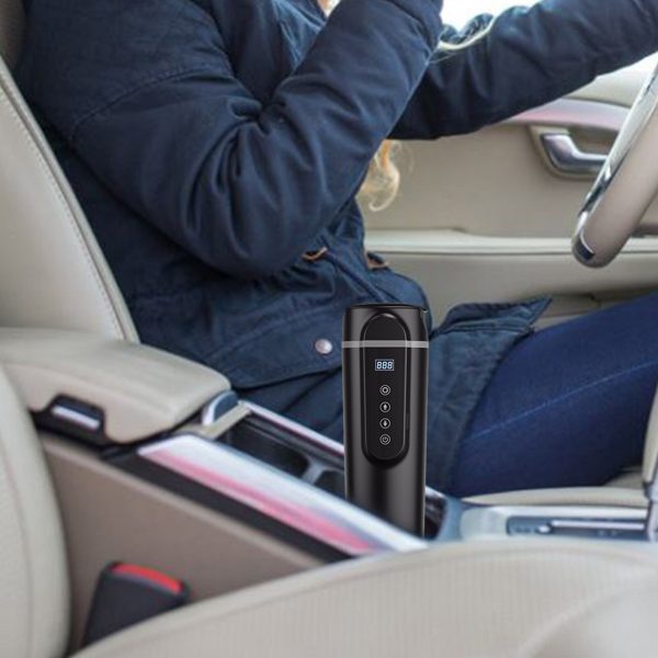 12V/24V 70W-100W Car Heating Cup 420ml Car Heated Smart Mug With Temperature Control Cigarette Lighter Car Kettle Water Heater - Image 6