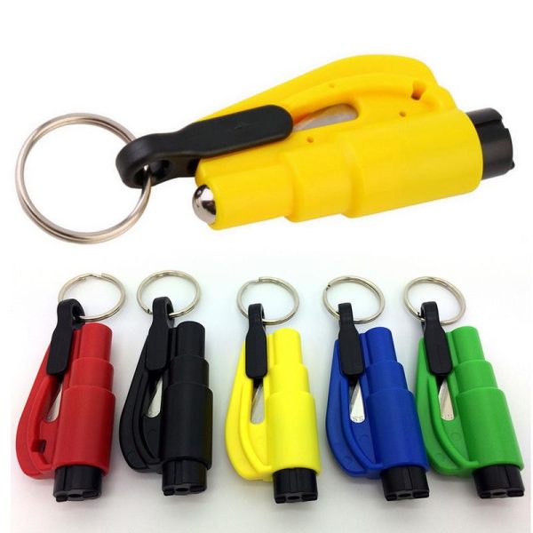 3 in 1 Emergency Mini Safety Hammer Auto Car Window Glass Breaker Seat Belt Rescue Hammer Escape Tool - Image 2