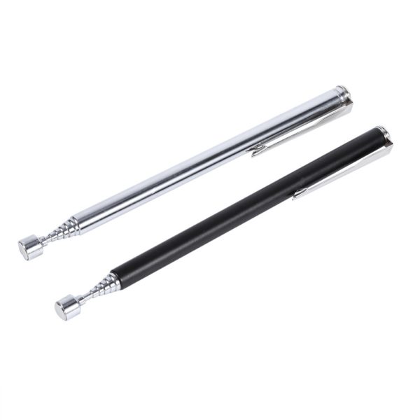 1pc 2LBs Pen magnet picker Retractable Magnetic Pickup Stainless Steel Magnetic Pen Mounting Picker Tool
