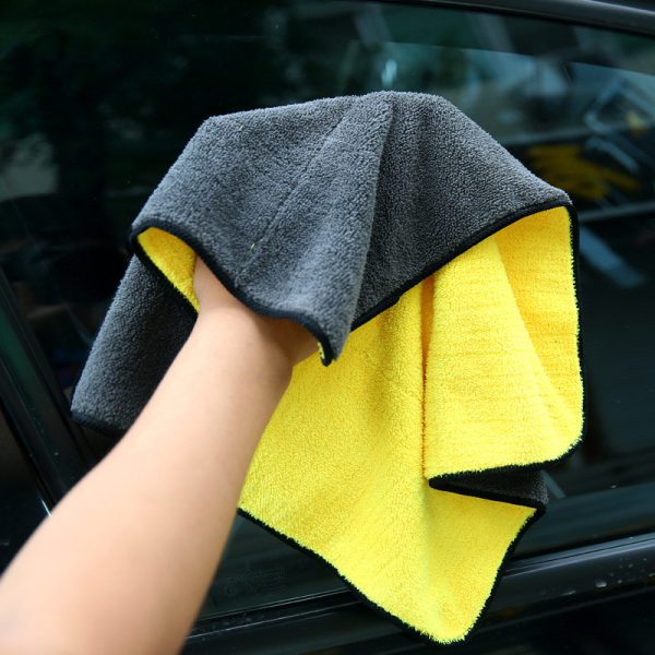 1pc Car Care Polishing Wash Towels Plush Microfiber Washing Drying Towel Strong Thick Plush Polyester Fiber Car Cleaning Cloth - Image 3