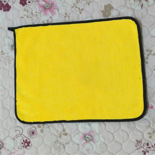 1pc Car Care Polishing Wash Towels Plush Microfiber Washing Drying Towel Strong Thick Plush Polyester Fiber Car Cleaning Cloth - Image 6