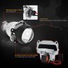 RACBOX 2Pcs 2.5 Inch Universal Bi Xenon HID Projector Lens Silver Black Shroud H1 Xenon LED Bulb H4 H7 Motorcycle Car Headlight - Image 3