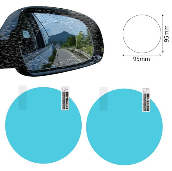 2PCS Car Mirror Window Clear Film Anti Dazzle Car Rearview Mirror Protective Film Waterproof Rainproof Anti Fog Car Sticker - Image 8