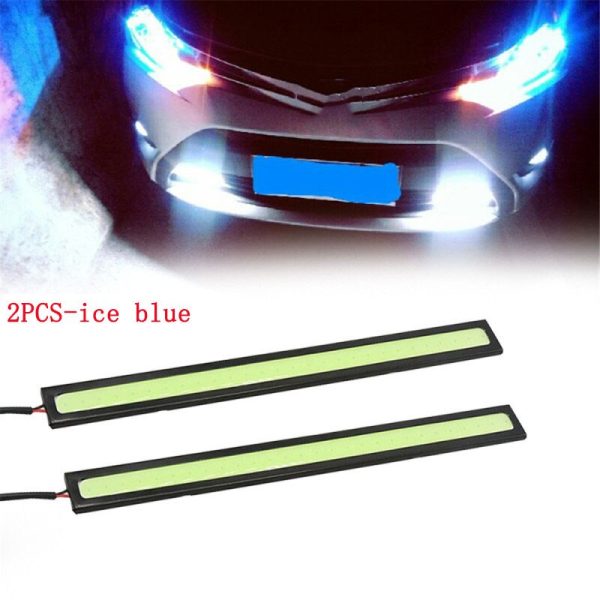 4/2Pcs 17CM Universal Car COB LED Strip Car Running Fog Lamp Driving Strip Light Waterproof 10-16V Flexible Led Strip Accessorie - Image 5