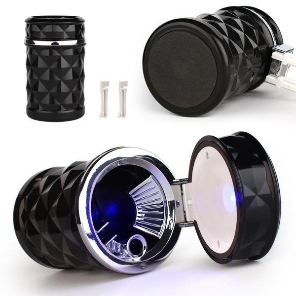 Top Grade Led Cigar Car Ashtray Cup for VW golf for Audi A4 Automobile Cigarette Ashtray Holder with Car Air Vent Mount Clip - Image 7