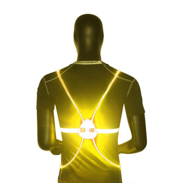 360 Reflective LED Flash Driving Vest High Visibility Night Running Cycling Riding Outdoor Activities Light Up Safety Bike Vest - Image 9