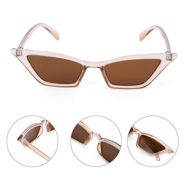 Top quality Fashion Women Glasses Small Frame Cat Eye Sunglasses UV400 Sun Shades Glasses Street Eyewear Female glasses - Image 3
