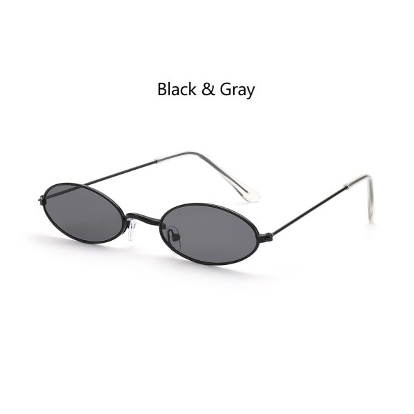 Fashion Vintage Shades Sun Glasses Elegant okulary Retro Small Oval Sunglasses for Men Women Eyeglasses gafas oculos - Image 4