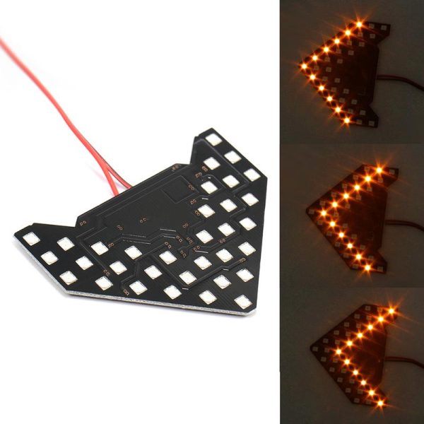 Amber 33-SMD Sequential LED Arrows For Car Side Mirror Turn Signal Lights - Image 2