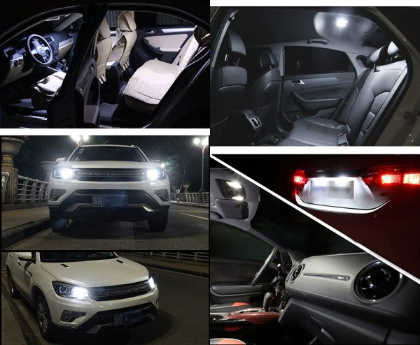 2PCS T10 W5W LED car interior light COB marker lamp 12V 168 194 501 Side Wedge parking bulb canbus auto for lada car styling - Image 2