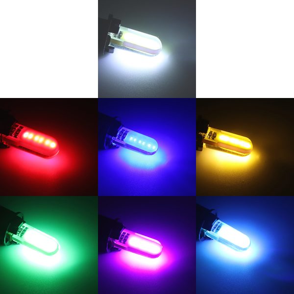 2PCS T10 W5W LED car interior light COB marker lamp 12V 168 194 501 Side Wedge parking bulb canbus auto for lada car styling - Image 6