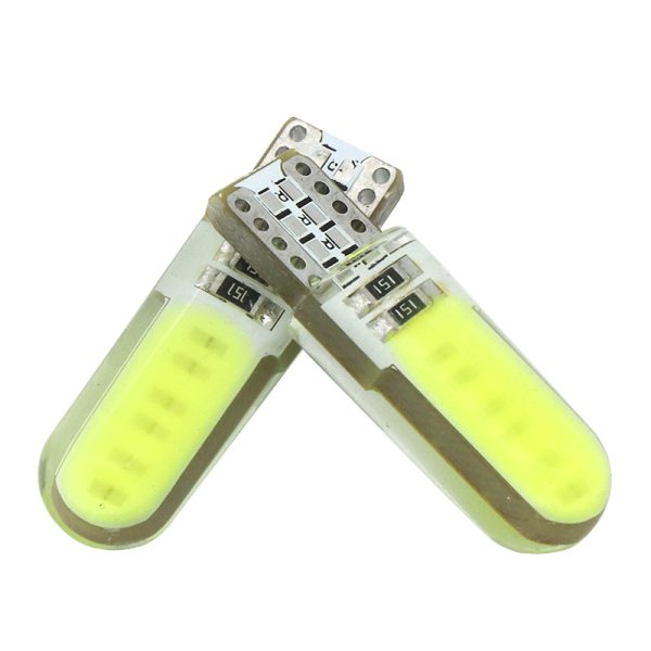2PCS T10 W5W LED car interior light COB marker lamp 12V 168 194 501 Side Wedge parking bulb canbus auto for lada car styling