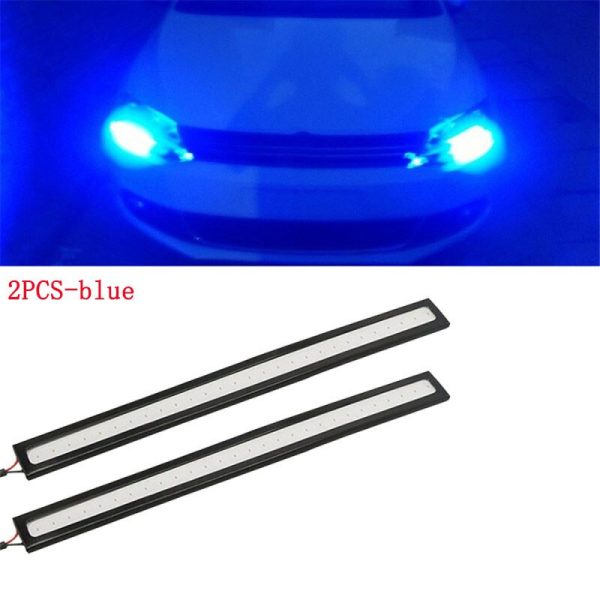 4/2Pcs 17CM Universal Car COB LED Strip Car Running Fog Lamp Driving Strip Light Waterproof 10-16V Flexible Led Strip Accessorie - Image 7