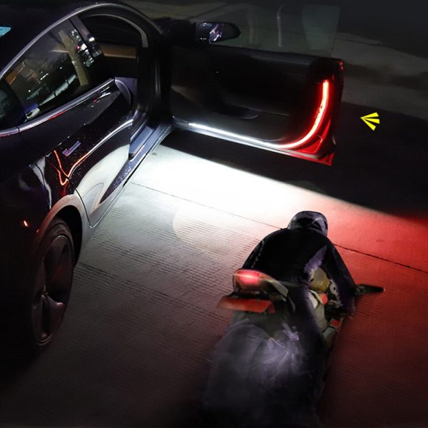 Car Door Opening Warning LED Lights Welcome Decor Lamp Strips Anti Rear-end Collision Safety Universal auto accessories - Image 4