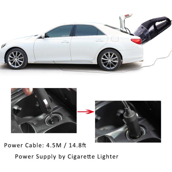Car Vacuum Cleaner 120W Portable Handheld Vacuum Cleaner Wet and Dry Dual Use Car Vacuum Aspirateur Voiture 12V - Image 5