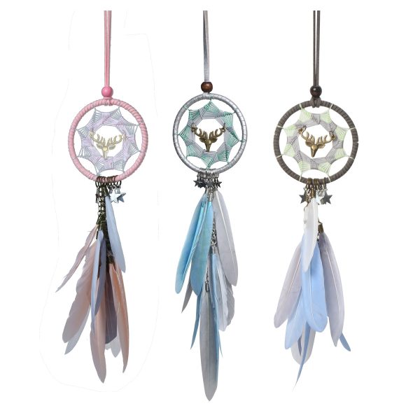 Ins Car Pendant Yilu Ping An Dream Catcher Car Creative Car Interior Decoration Rearview Mirror Pendant Pendant Lady - Image 3