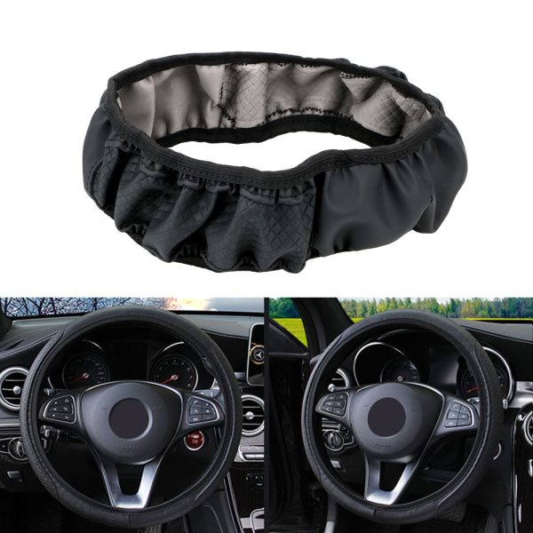 FORAUTO Car Steering Wheel Cover Skidproof Auto Steering- wheel Cover Anti-Slip Universal Embossing Leather Car-styling - Image 5