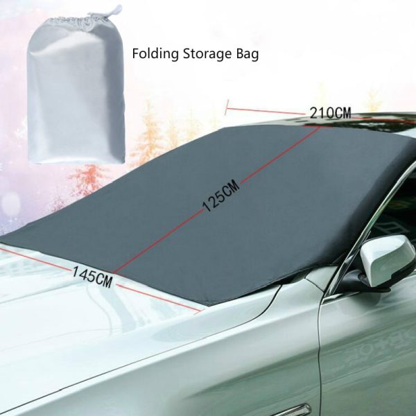 Automobile Magnetic Sunshade Cover Car Windshield Snow Sun Shade Waterproof Protector Cover Car Front Windscreen Cover - Image 2