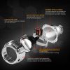 RACBOX 2Pcs 2.5 Inch Universal Bi Xenon HID Projector Lens Silver Black Shroud H1 Xenon LED Bulb H4 H7 Motorcycle Car Headlight - Image 2