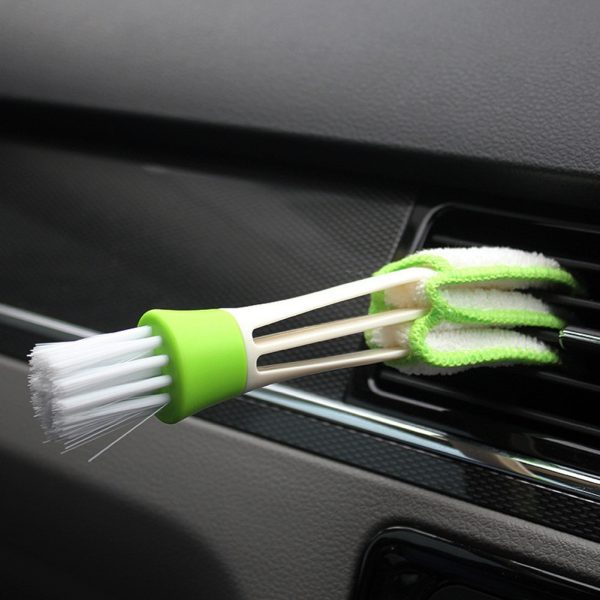 VODOOL Double Ended Car Cleaning Brush Air Conditioner Vent Slit Clean Brush Detailing Dust Removal Blinds Keyboard Duster Brush - Image 3