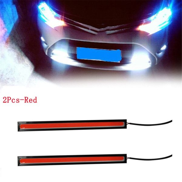 4/2Pcs 17CM Universal Car COB LED Strip Car Running Fog Lamp Driving Strip Light Waterproof 10-16V Flexible Led Strip Accessorie - Image 10