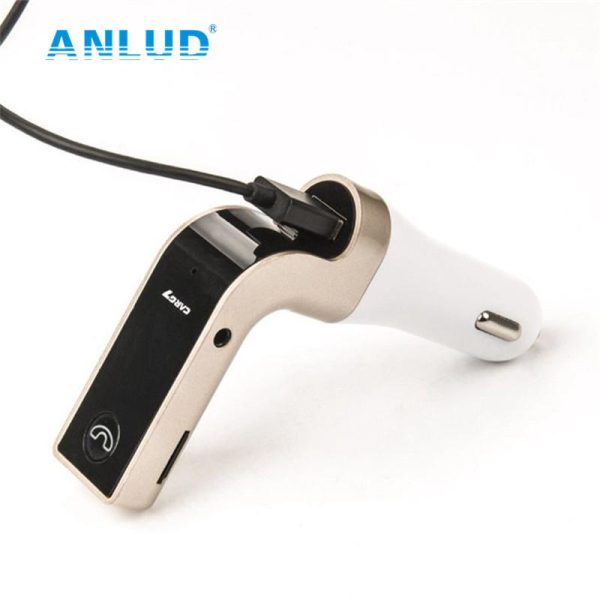 ANLUD Multifunction 4-in-1 CAR G7 Bluetooth FM Transmitter USB Flash Drives TF Music Player Car Kit USB Car Charger - Image 2